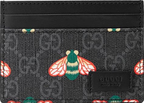 Gucci Bestiary card case with bees 